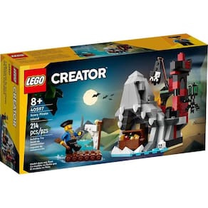 Conjunto de construção LEGO Scary Pirate Island GWP (40597) 214 unidades
