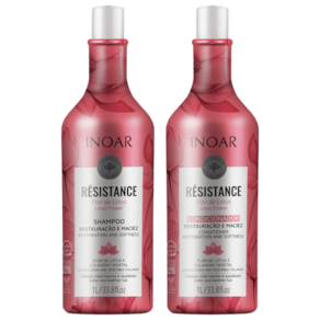 Inoar Résistance Flor De Lótus Kit - Shampoo + Condicionador 2L