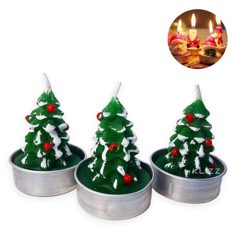 Vela De Natal Decorativa 3D Personalizada Enfeite De Mesa Ar