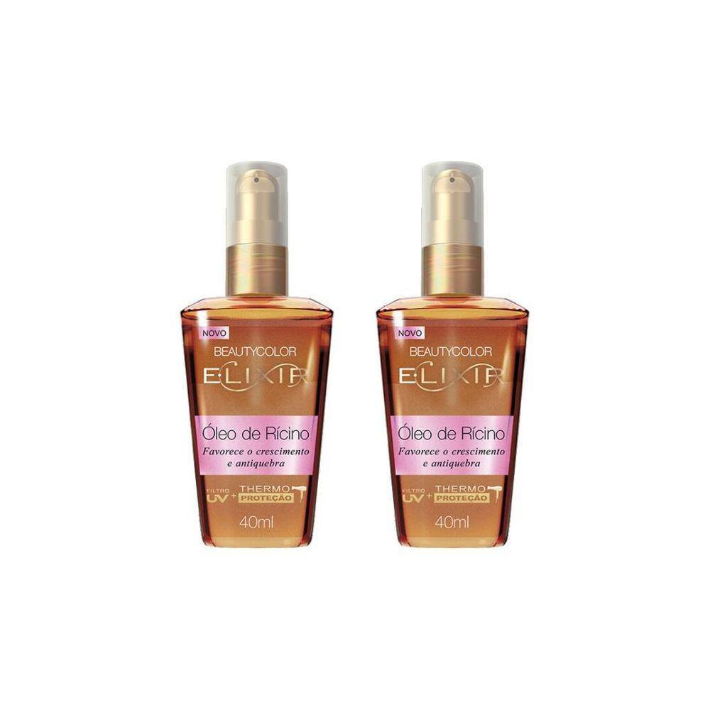 Oleo Capilar Beauty Color Elixir Ricino 40Ml-Kit C/2Un