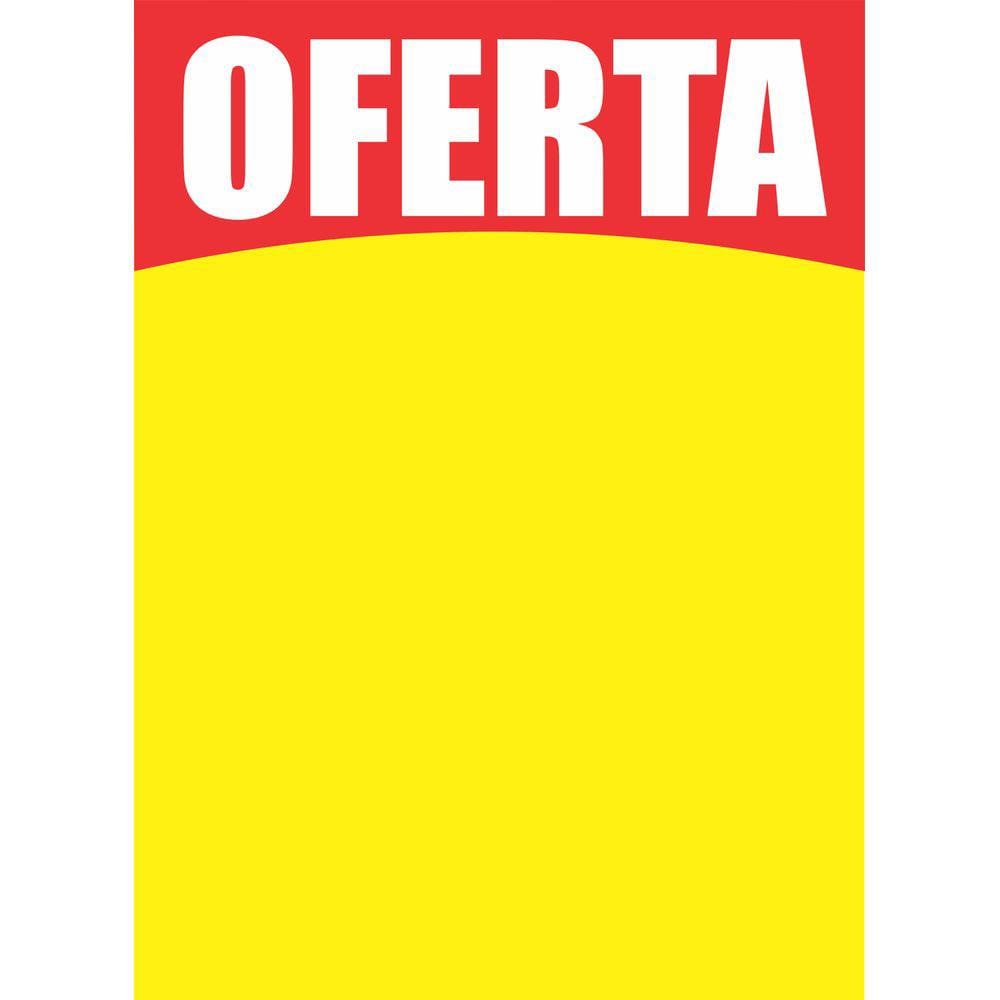 Cartaz Promocional Oferta 100 unidades Duplex 31x46 cm