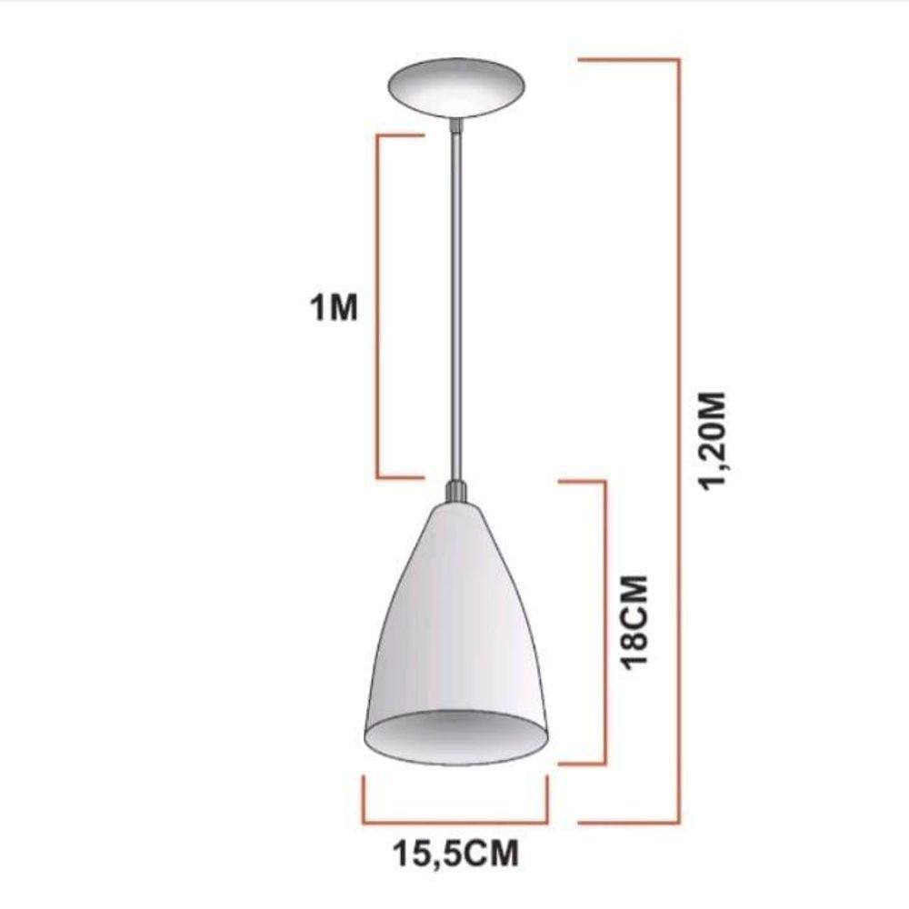 Lustre Pendente Modelo Vegas Luxo Dourado Com Branco