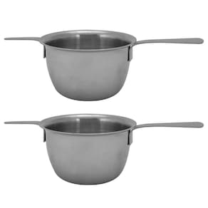 2 Medidores Para Bebidas De Aço Inox Prime Lyor Prata 50Ml