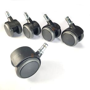 Rodizio 5 Unidade Anti-Risco Pu Para Cadeira Escritório 50Mm