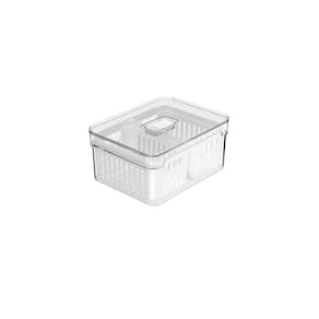 Organizador Geladeira Clear Fresh c/ Cesto Duplo 2,2L