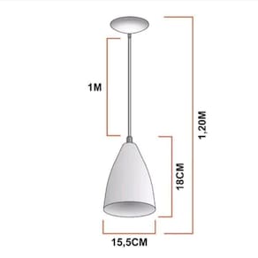 Lustre Pendente Estilo Vegas Vintage Vermelho Com Branco