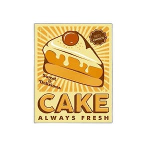 Kit 5 Placas Decorativa Padaria Bolo - Cake Always Fresh