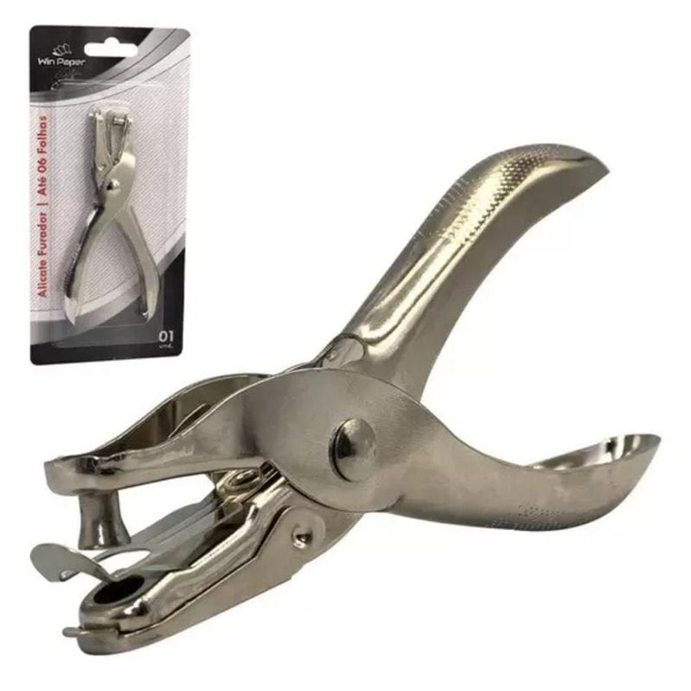 Alicate Furador Papel 6Mm Perfurador Eva Trabalhos Manuais