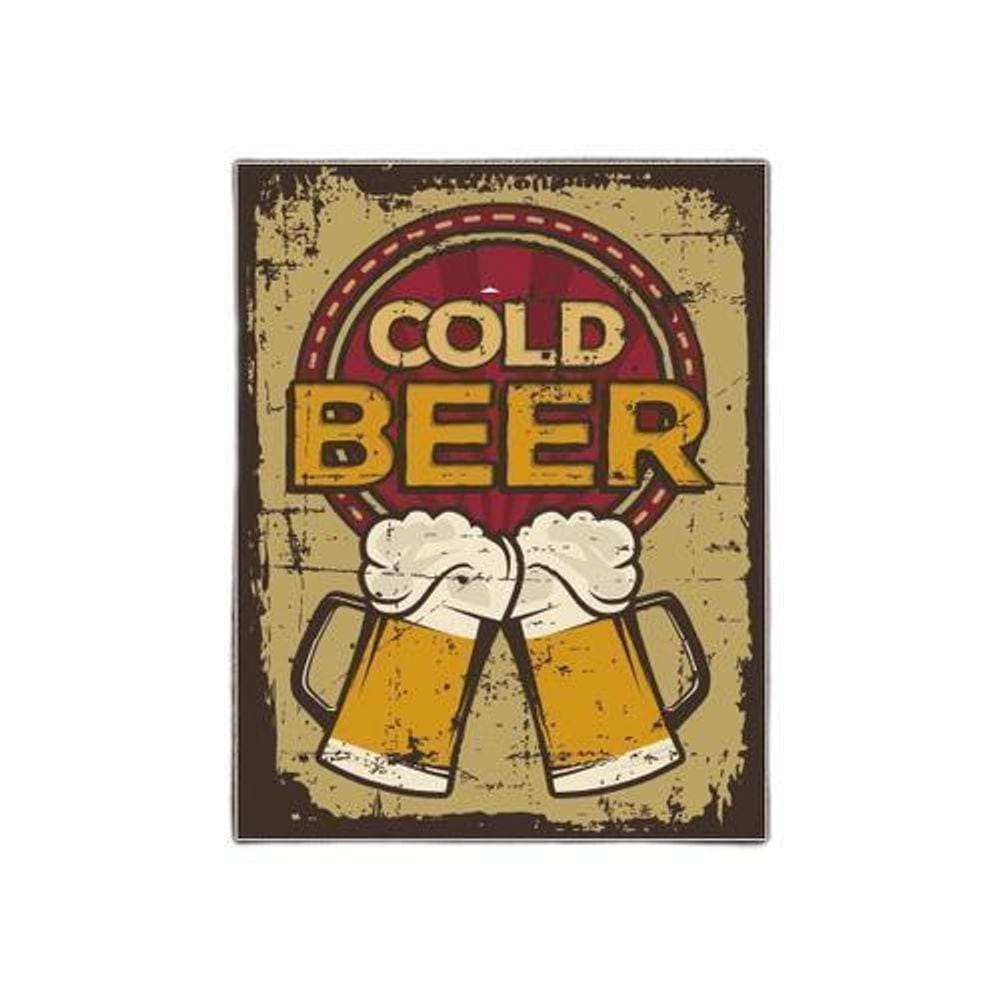 Kit 3 Placas Decorativa - Cold Beer Cerveja Modelo 2 Pints