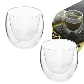 Copo Parede Dupla De Vidro Café 140Ml 2 Peças