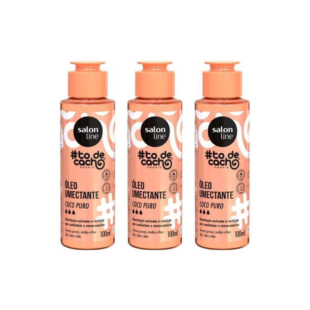 Oleo Capilar Salon Line Todecacho Coco Puro 120Ml- Kit C/3Un