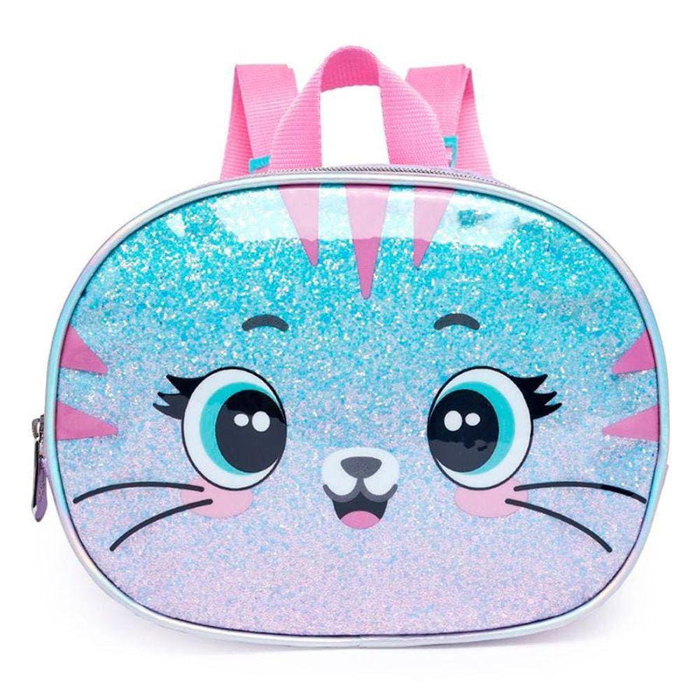 Lancheira Térmica Pack Me Cat Brilhosa Lilás