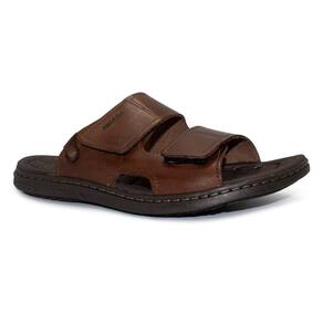 Chinelo Pegada Masculino Couro Tiras Duplas 131283