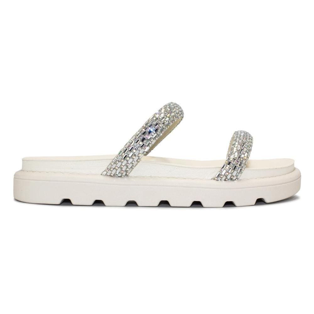 Chinelo Flat Vizzano Feminino Tira Pronta Strass Casual 6459.128