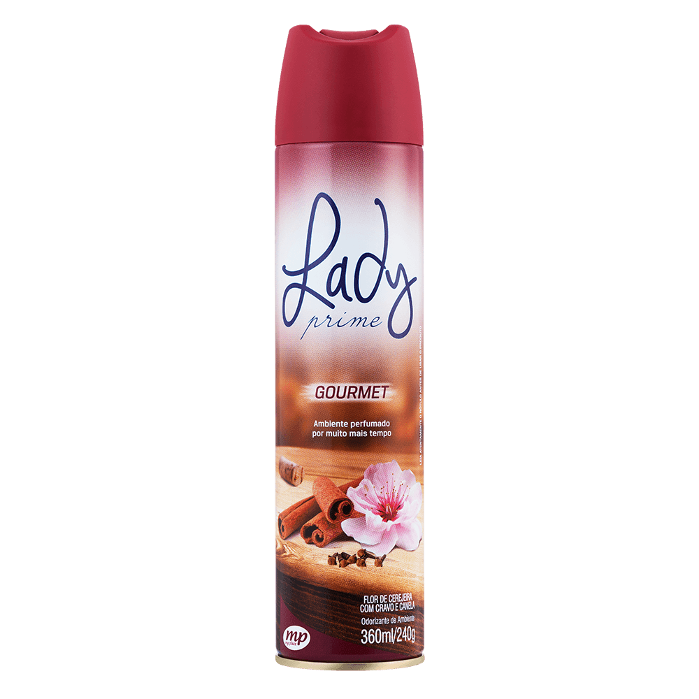 Odorizador de Ambiente Lady Prime 360ml- Cereja Cravo e Canela
