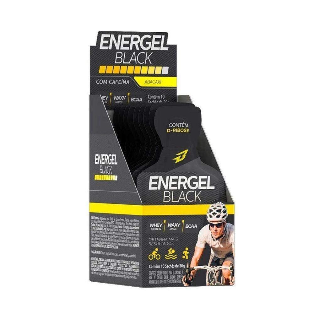 Energel Black Caixa 10 Sachês 300G - Sabor: Abacaxi Hortelã