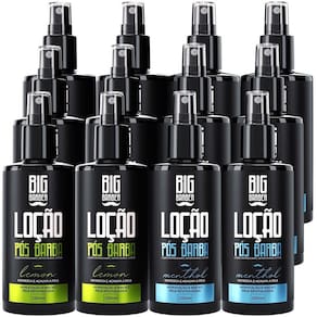 Kit Loção Pós Barba Spray Big Barber 250ml Caixa Com 10 Unidades