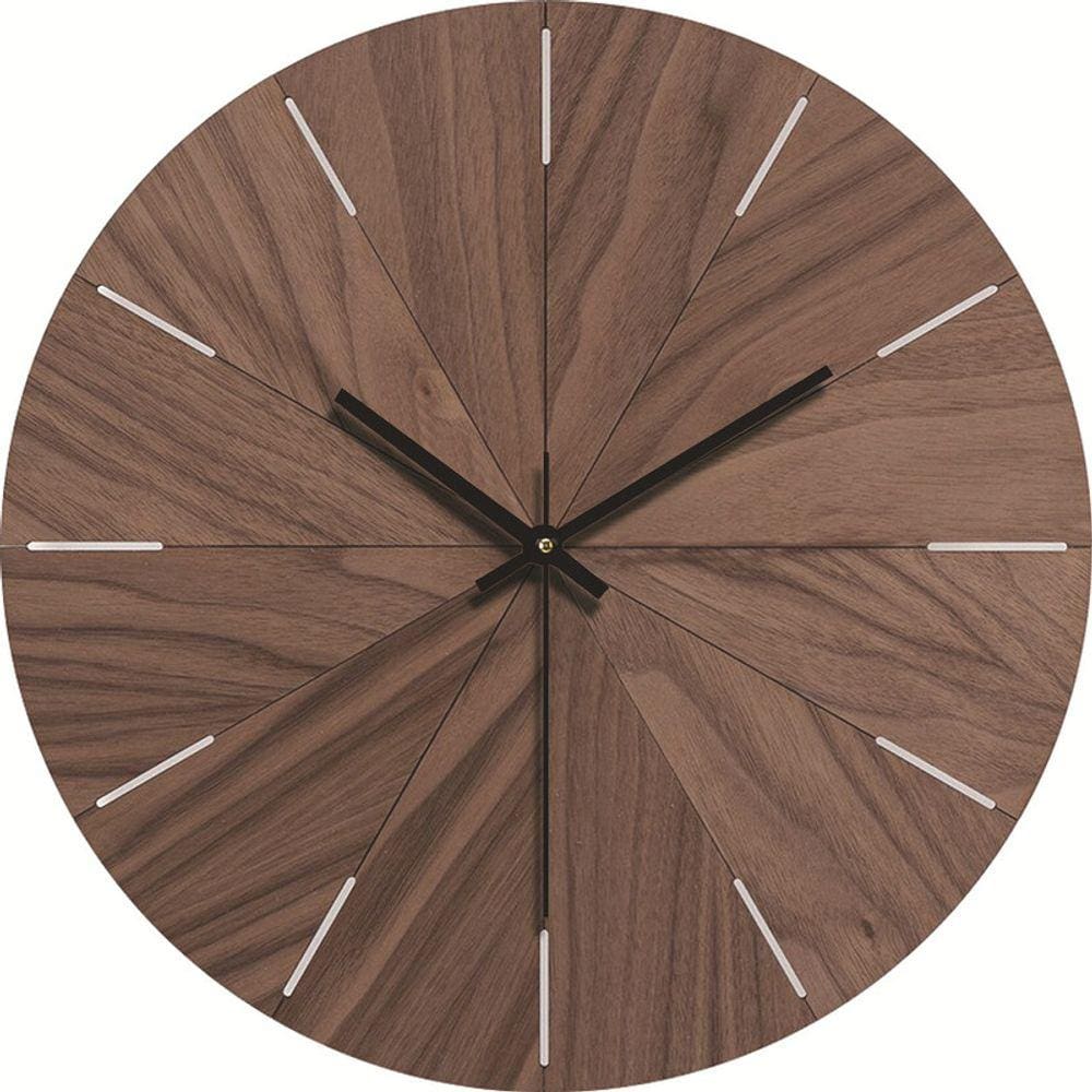 Relógio de parede Simple Silent Wood 30cm de diâmetro
