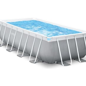 Piscina C/ Bomba 127v Escada Capa 10.874l 244x488cm - Intex
