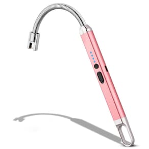 Isqueiro elétrico MEIRUBY Recarregável USB à Prova de Vento (Rose Go)