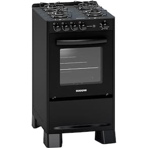 Fogão de Piso Suggar 4 Bocas com Mesa de Vidro Preto FGV410PT – Bivolt