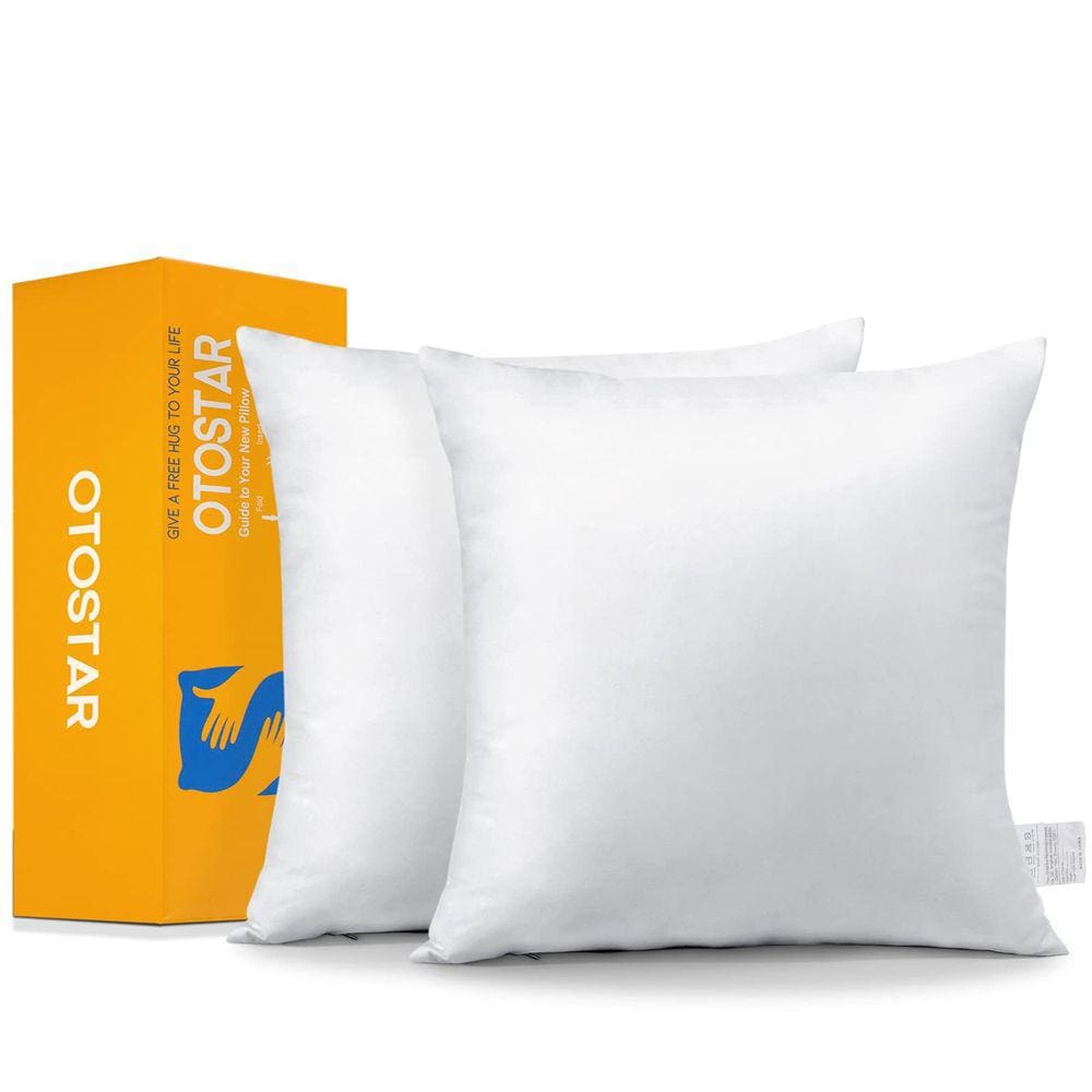 Insertos de almofada OTOSTAR 45x45cm Almofadas quadradas x2