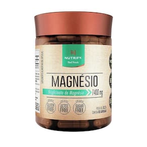 Magnésio Quelato Vegano - Nutrify 60 Cápsulas