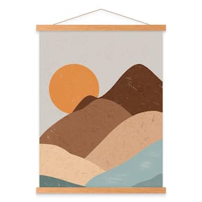 Moldura de pôster Benjia Magnetic Light Wood 20x25cm Madeira de teca