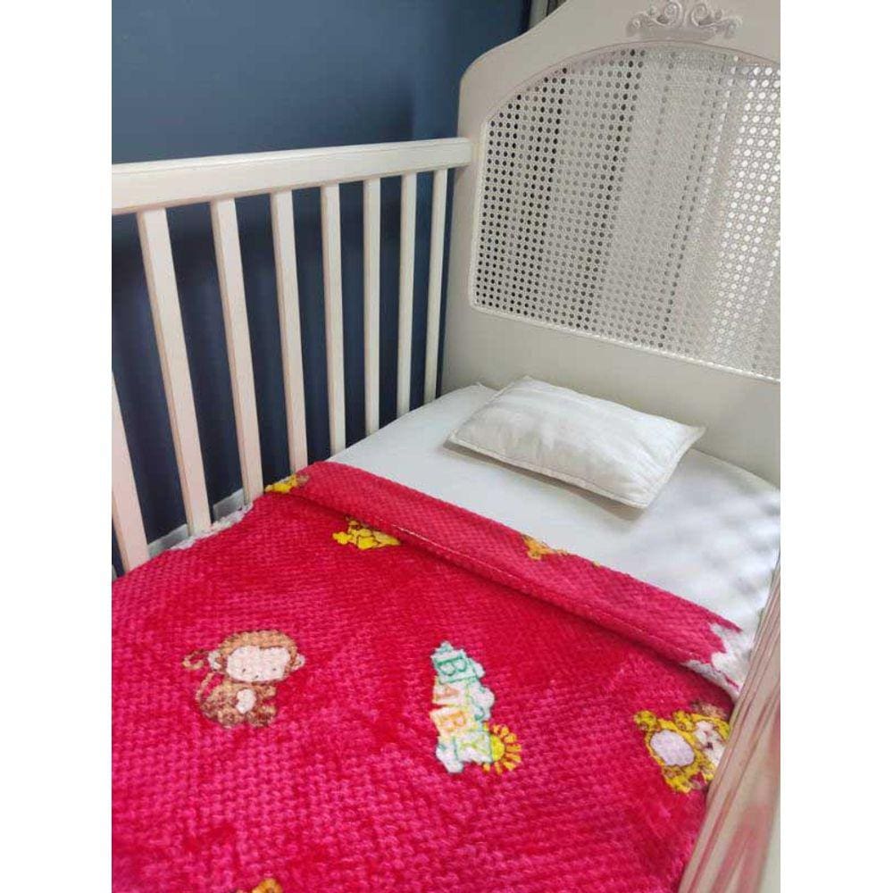 Manta Bebê Cobertor Infantil Microfibra Estampada 1,0x0,90m