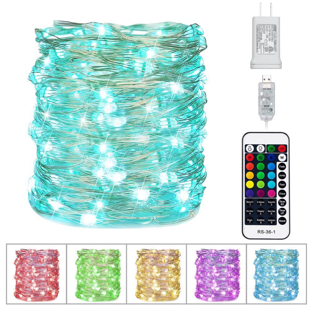 Fairy String Lights Minetom 33 pés 100 LED com controle remoto de 16 cores