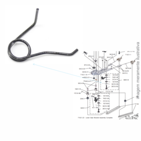 Mola Sistema Amolador Esquerdo Faca Para Corte Faca 6`, 8`, 10` E 12` 34C10-149