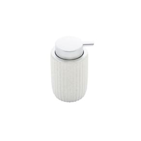 Dispenser Para Sabonete Líquido Em Cerâmica Nórdico 300ml Lyor Branco