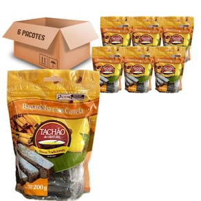 Bananinha Com Canela Tachão De Ubatuba 200G  6 Pacotes