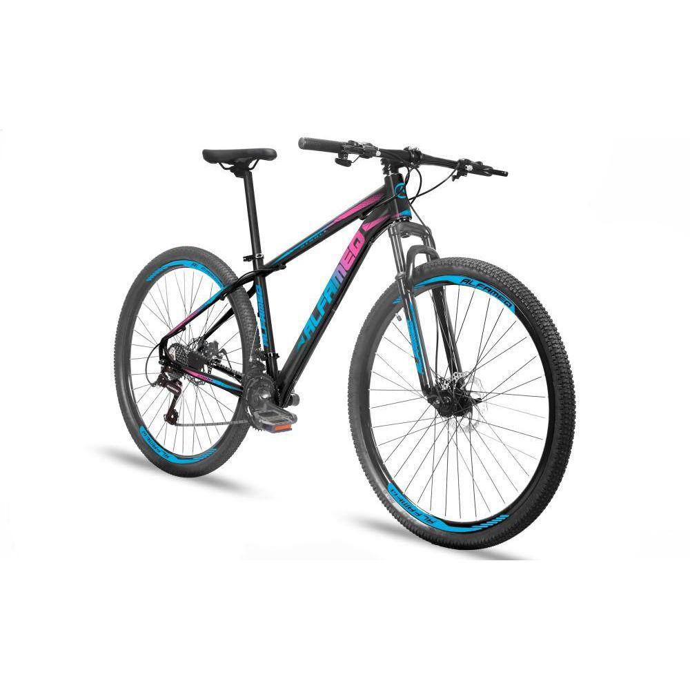 Bicicleta Alfameq Stroll Disc M Aro 29 Susp. Dianteira 27 Marchas - Azul/preto