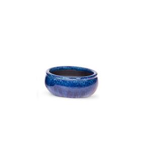 Vaso Terrário Decorativo de Cerâmica Oceano 18x8cm