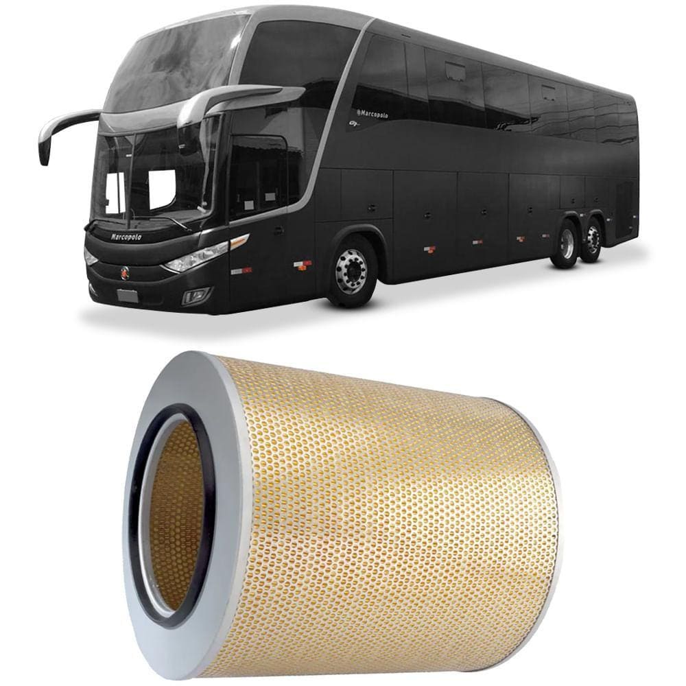 Filtro Ar Primário Volvo B12M NL10 NL12 WEGA WAP-603