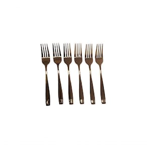 Conjunto Com 06 Garfos De Mesa Rose Gold 2173
