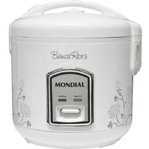 Panela ARROZ Mondial Rice NPE05-5X - 2525-02 BRANCO/FLORAL 220 VOLTS