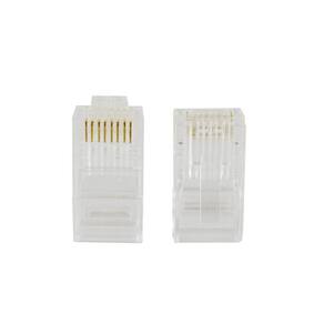 Conector Macho RJ-45 EVUS CAT6 UTP 8X8 Pacote com 100 C-099