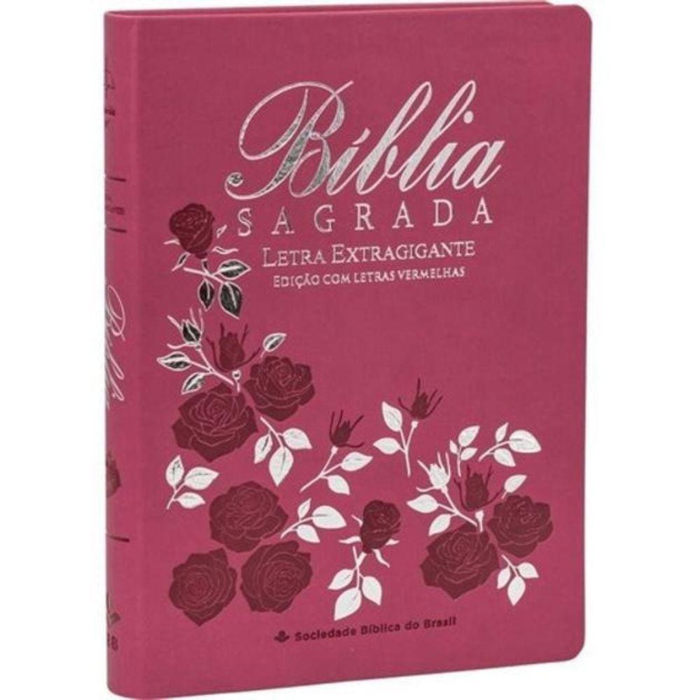 Bíblia Letra Extragigante Índice Letras Vermelhas