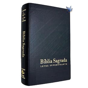 Bíblia Sagrada Letra Supergigante Arc Índice Lateral Preta