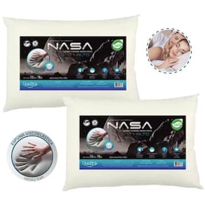 Kit Casal Travesseiro Da Nasa Alto Macio Antialérgico