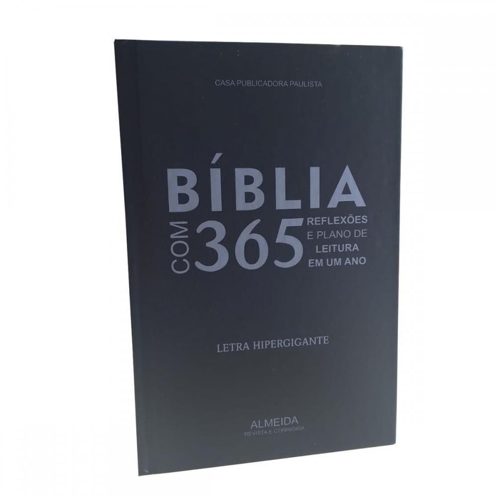 Bíblia Com 365 Reflexões Plano De Leitura Azul Hipergigante