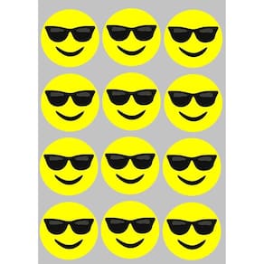 Imãs de Emoji 2cm - Conjunto com 12 Unidades