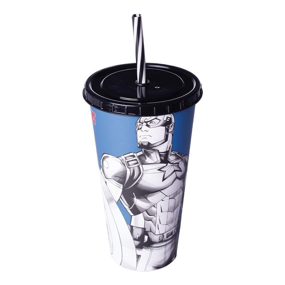 Copo Capitão América Refri 700 Ml Plasutil
