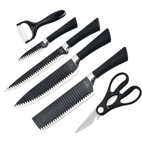 Kit De Facas Antiaderentes Churrasco: Faqueiro 6 Peças Inox