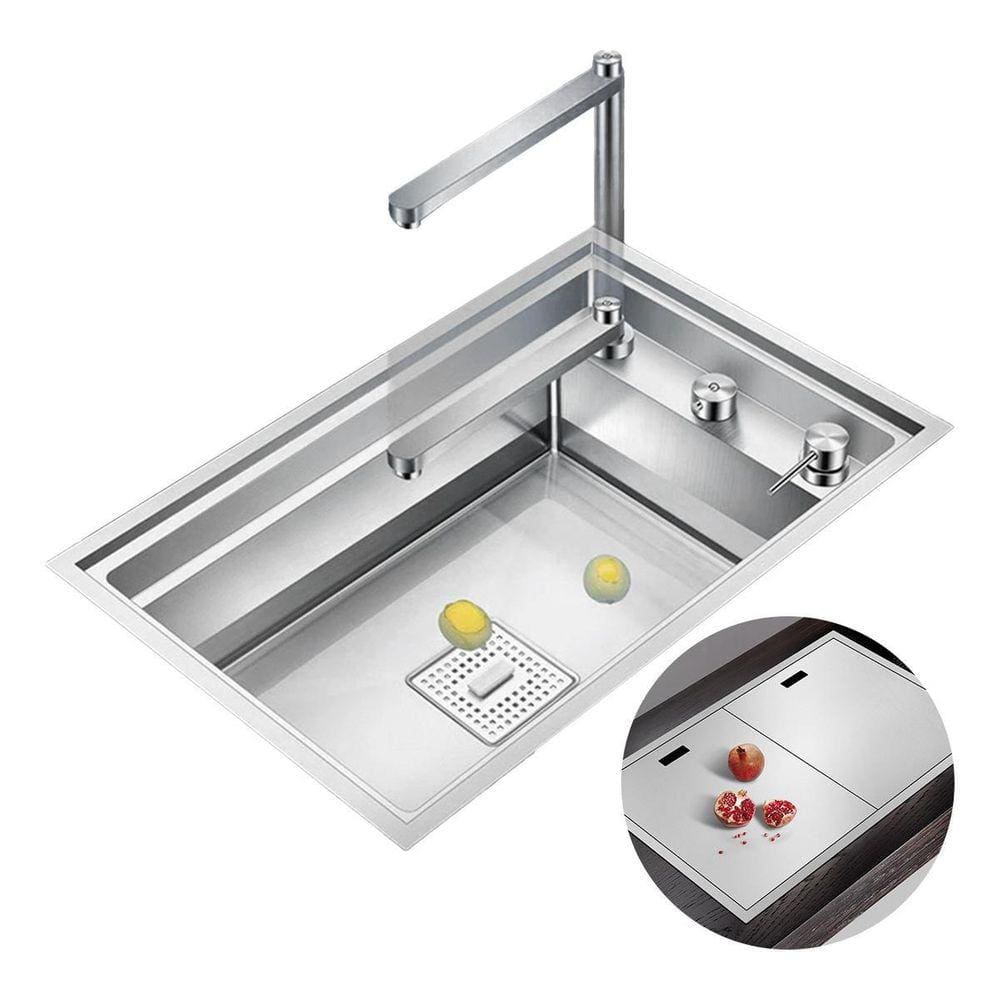 Cuba De Cozinha Hide Com Torneira Purificador Cuba Luxo