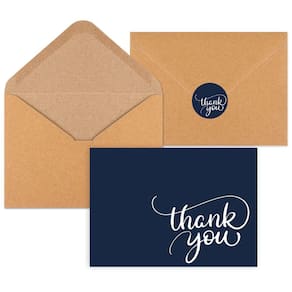 Cartões de agradecimento Joyberg 34 unidades de 9 x 13 cm com envelopes e adesivo
