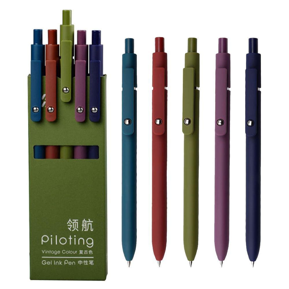Canetas de gel YOXMJDB High-End Series, tinta preta de ponta fina de 0,5 mm
