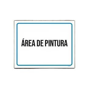 Kit 10 Placas Ambiente - Área De Pintura